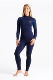 C Skins Womens Surflite 4/3 Wetsuit Navy/Multi - Second Skin Surfshop
