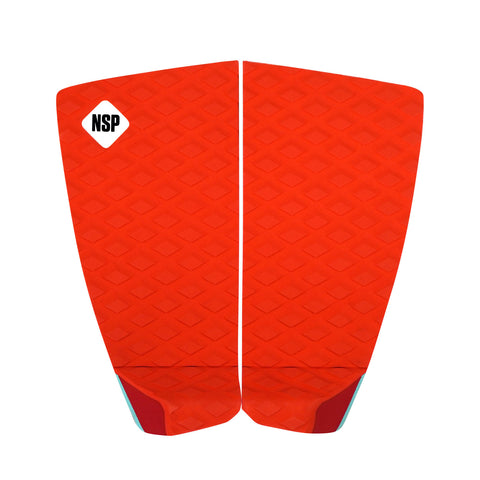 NSP 2 Piece Recycled Traction Tail Pad - Blood Orange - Second Skin Surfshop
