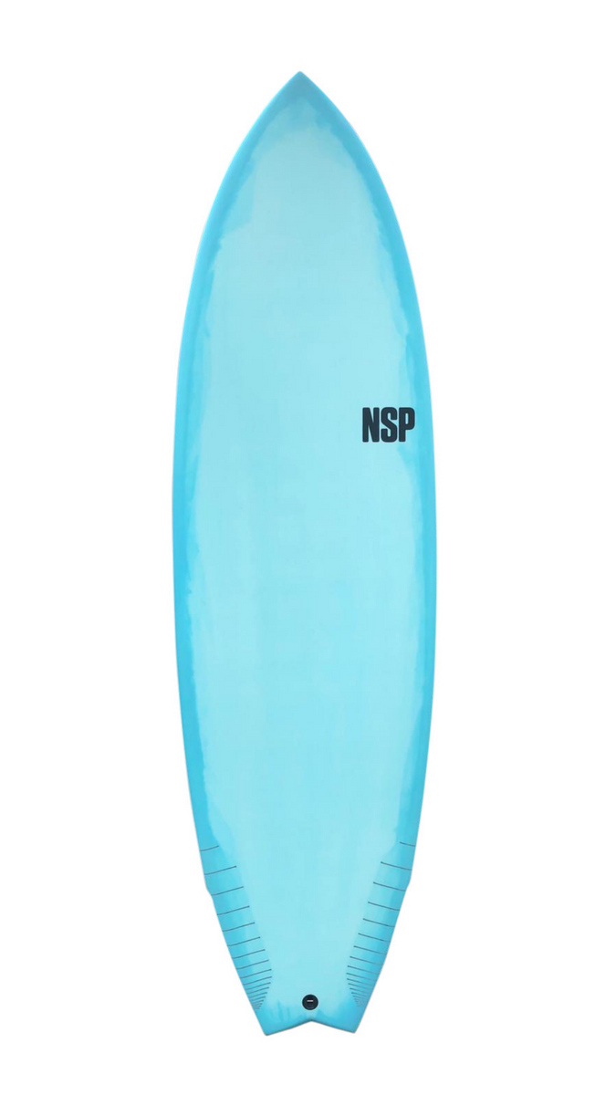 NSP 6 8 Protech Fish Blue Surfboard CLICK COLLECT Second