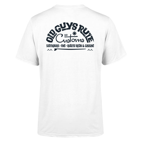 Old Guys Rule 'Custom Surf Shop' T-Shirt - White