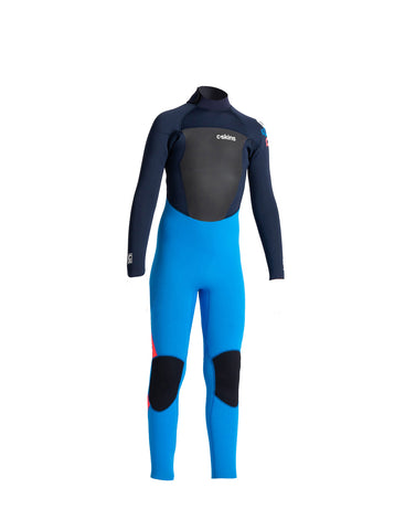 C Skins Junior 4/3 Legend Back Zip Wetsuit Navy/Royal blue