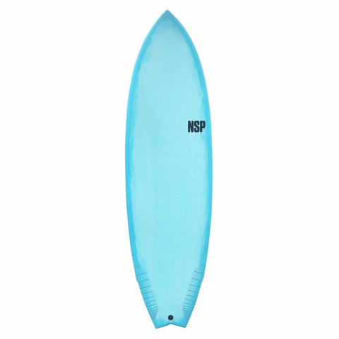 NSP 6'4 Protech Fish Blue Surfboard - CLICK & COLLECT