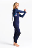 C Skins Womens Surflite 4/3 Wetsuit Navy/Multi
