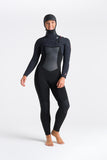 C Skins Womens Hooded Rewired 6/5  Chest Zip Wetsuit - Second Skin Surfshop