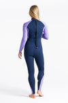 C Skins Womens Surflite 3/2 Wetsuit Navy/Lilac - Second Skin Surfshop