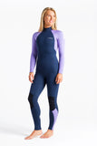 C Skins Womens Surflite 3/2 Wetsuit Navy/Lilac - Second Skin Surfshop