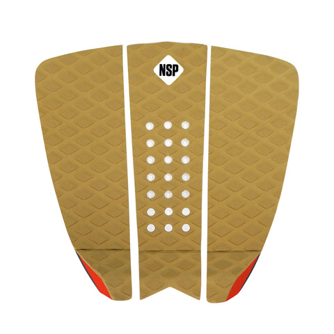 NSP 3 Piece Recycled Traction Tail Pad - Caramel - Second Skin Surfshop