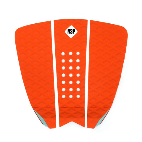 NSP 3 Piece Recycled Traction Tail Pad - Orange - Second Skin Surfshop