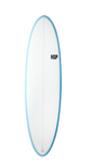 NSP 7'6 Magnet PU Funboard Sky Blue Surfboard - CLICK & COLLECT - Second Skin Surfshop