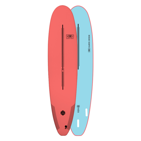 Ocean & Earth Ezi Rider 7'6 Softboard Coral - Click & Collect - Second Skin Surfshop