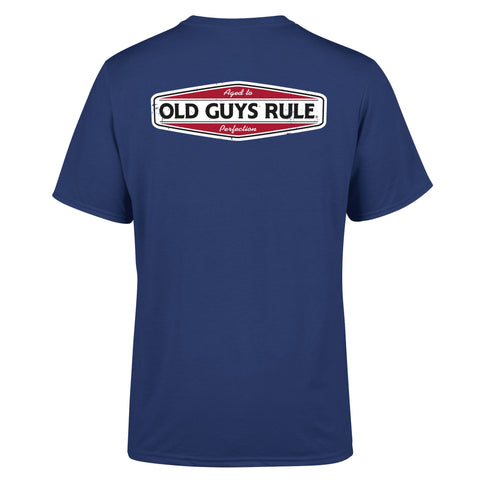 Old Guys Rule 'Aged to Perfection II' T-Shirt - Metro Blue